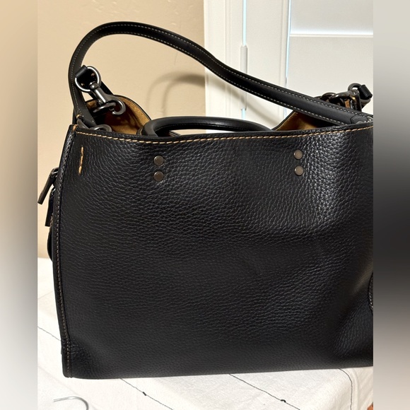 Coach 1941 Rogue 31 Genuine Glovetanned  Pebble Leather 38124 Black - Picture 3 of 11